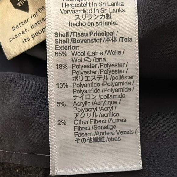 Madewell wool skirt with window pain print fully lined size 10 - Picture 8 of 8